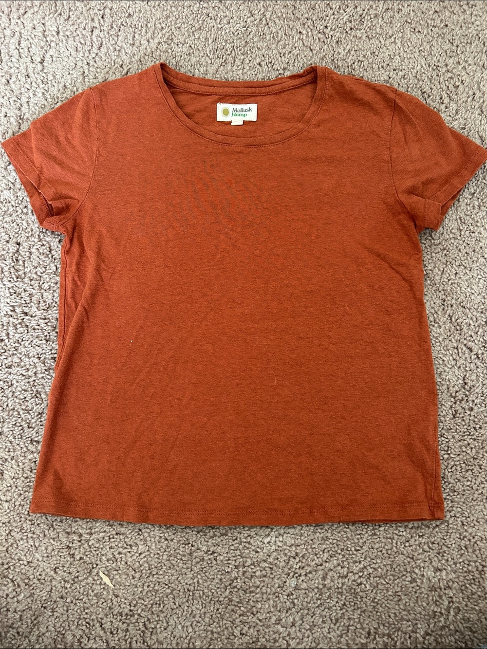 Orange Short-Sleeve Crewneck Tee